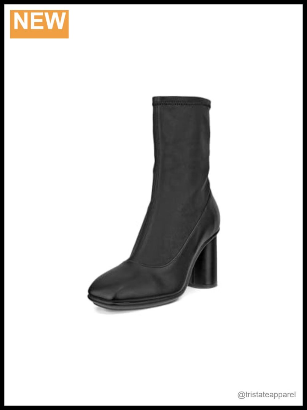 ECCO Sculpted Alba Ankle Bootie Leather Stretch Nappa 65mm Block Heel